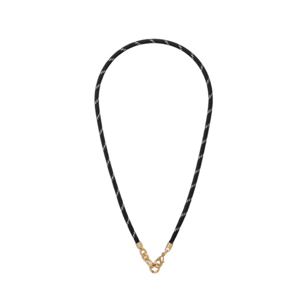 ROXANNE ASSOULIN The Happy Cord Charm Necklace Black* Without Charm firm price